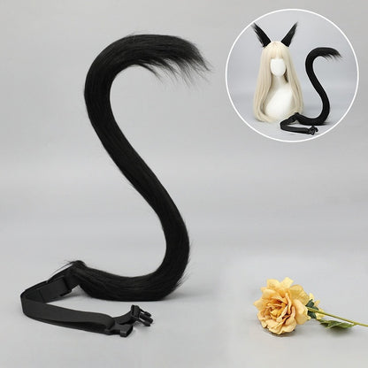 4 Faux Fur Lolita Colors Solid Color Long Kitty Tail