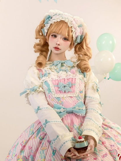 Sweet Hairband and Options Color 3 Bowknots – Bunny with Cute Lolita Accents