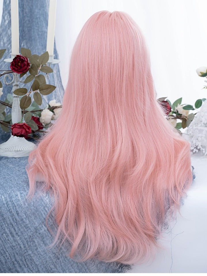 70cm Curly Wavy Wig with Full Fringe - Alice Garden