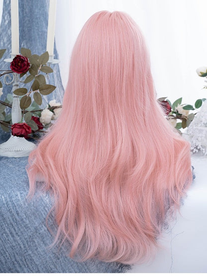 70cm Curly Wavy Wig with Full Fringe - Alice Garden