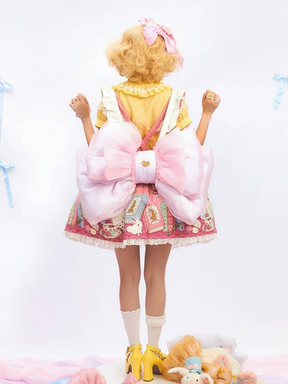Cute Seller Best Size 3 Big Bow Backpack Options Pink Light