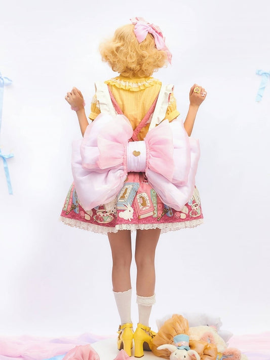 Cute Seller Best Size 3 Big Bow Backpack Options Pink Light