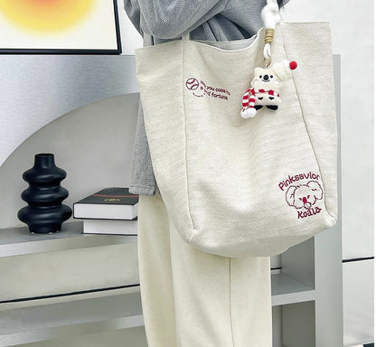 コアラベージュオープントップショルダーバッグ