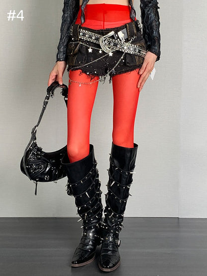 6つのオプション Y2K タイツ