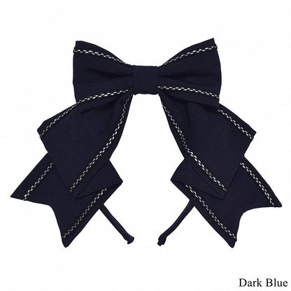 Dark Blue/Black/Red Bowknot KC