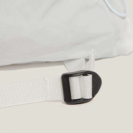 Backpack Black/White Drawstring