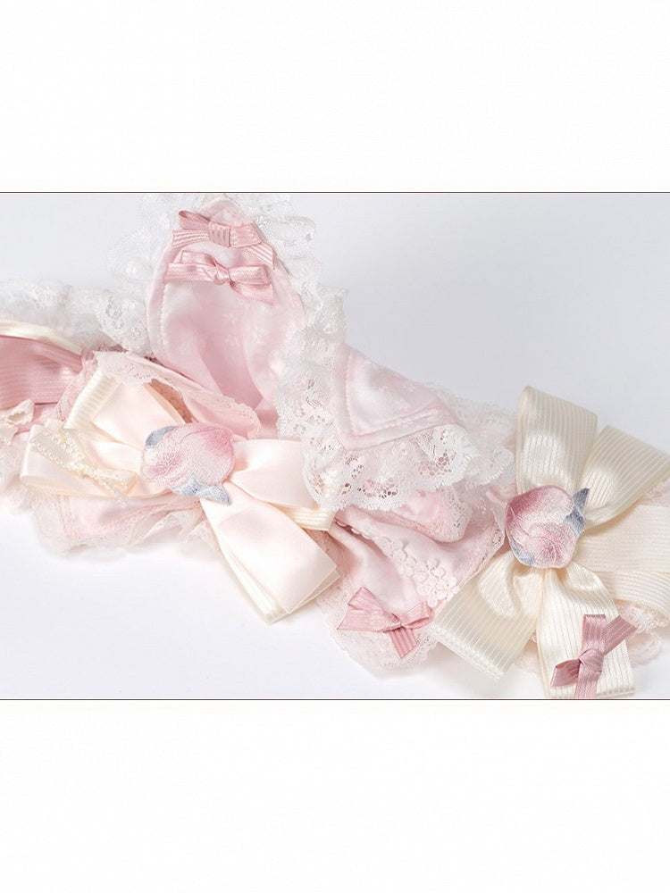 Charming Adjustable Rabbit Ear Pink Headband - Yimu Walnut