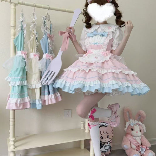 Lolita Cat Ear Story Sweet JSK Suspender Dress