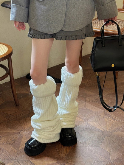 Slouchy Knit Leg Warmers Rib