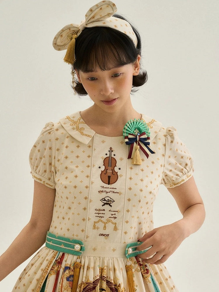 Ear-Shaped Bow Headpiece with Chain and Tassel Accents - Crucis Universal Tailor Company