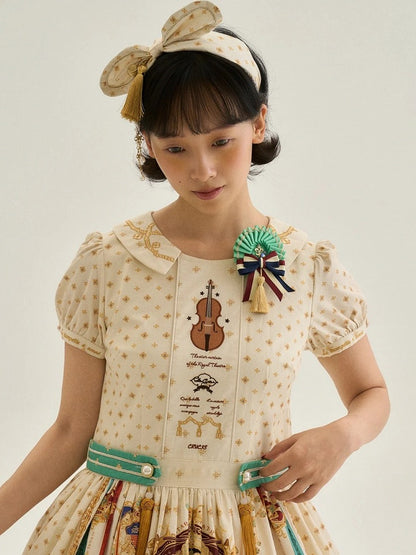 Ear-Shaped Bow Headpiece with Chain and Tassel Accents - Crucis Universal Tailor Company
