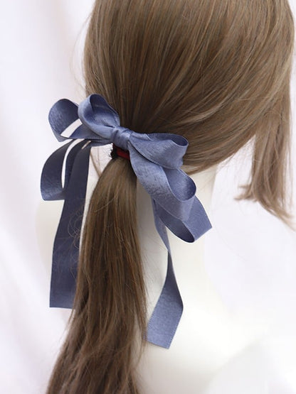 Satin Color Large Tie 11 Hair Lolita Bowknot Options