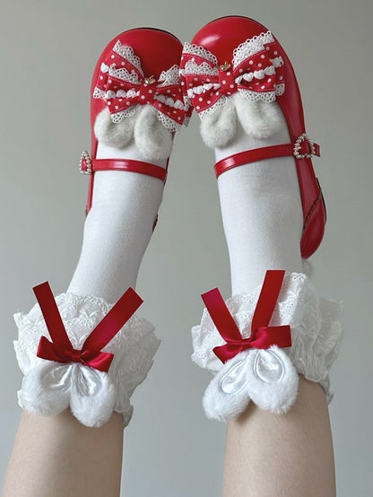 with Bow Shoes Red at Mary Jane Top Sweet Lolita