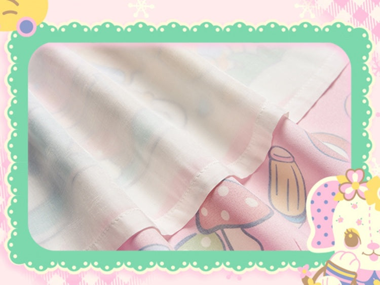 Rock mit Streifenmuster und Animalprint und geraffter Taille