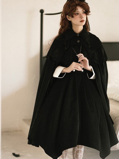 Puzzled Original Neck Dress Design Gothic