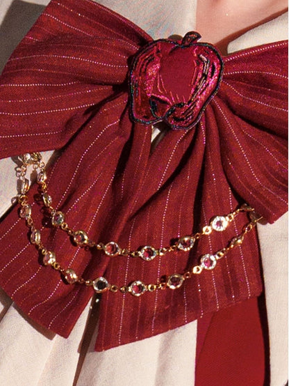 黒王子風フルレッドシャツプレッピーファッション+セットベージュ