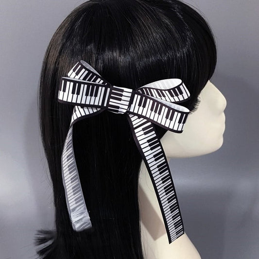 Piano Hairclip Print Key