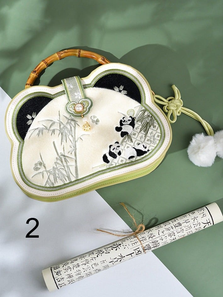 Traditional Panda Bamboo Bag - Miss Cat