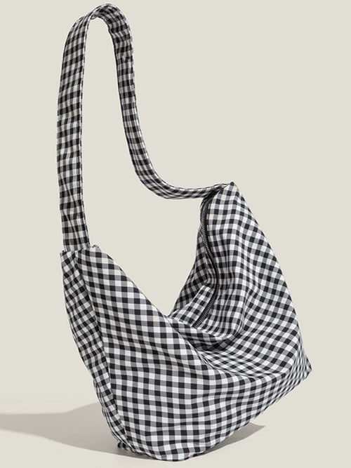 2 Bag Crossbody Canvas Plaid Colors