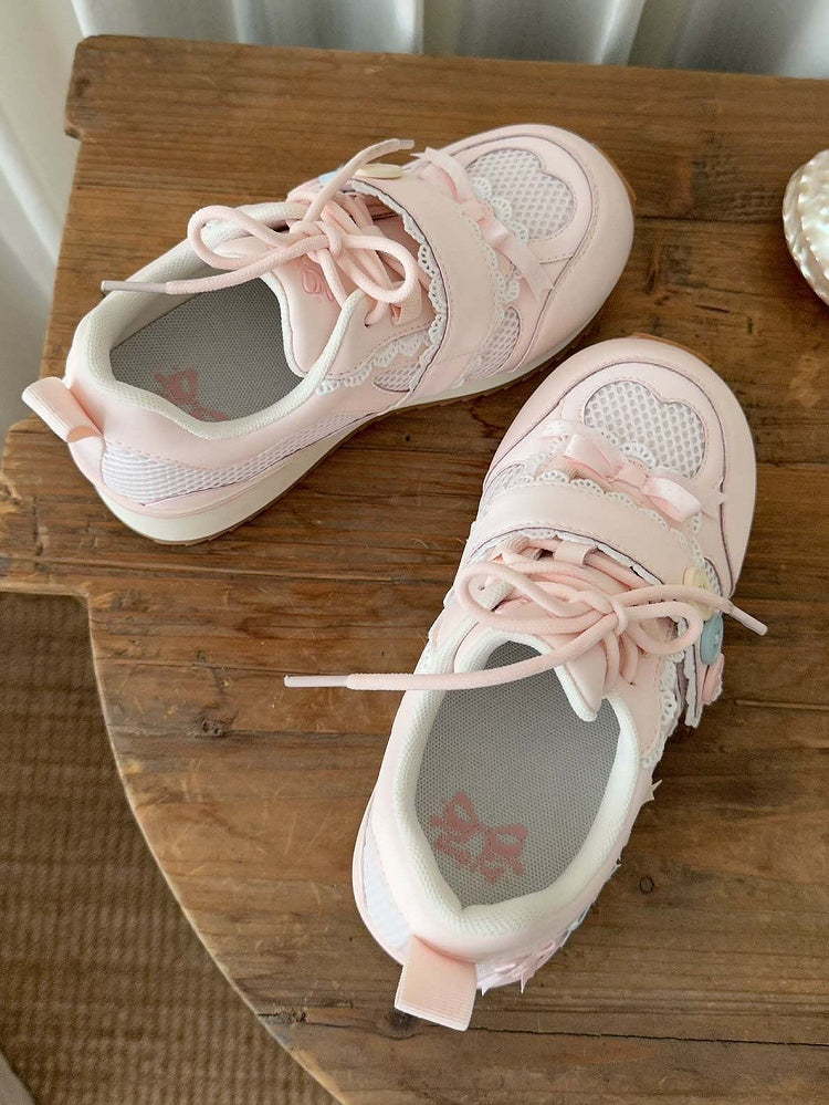 Accents - Sneakers Sweet Lolita Bow Pink