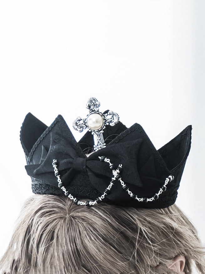 and Prince Crown Black Cross Chain