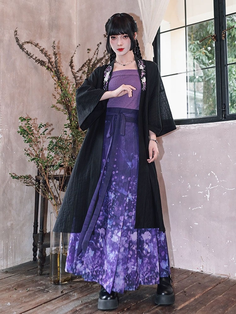 Chinese-Style Purple Camisole Top - Quirky Hut
