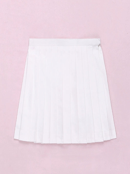白JK制服プリーツスカート