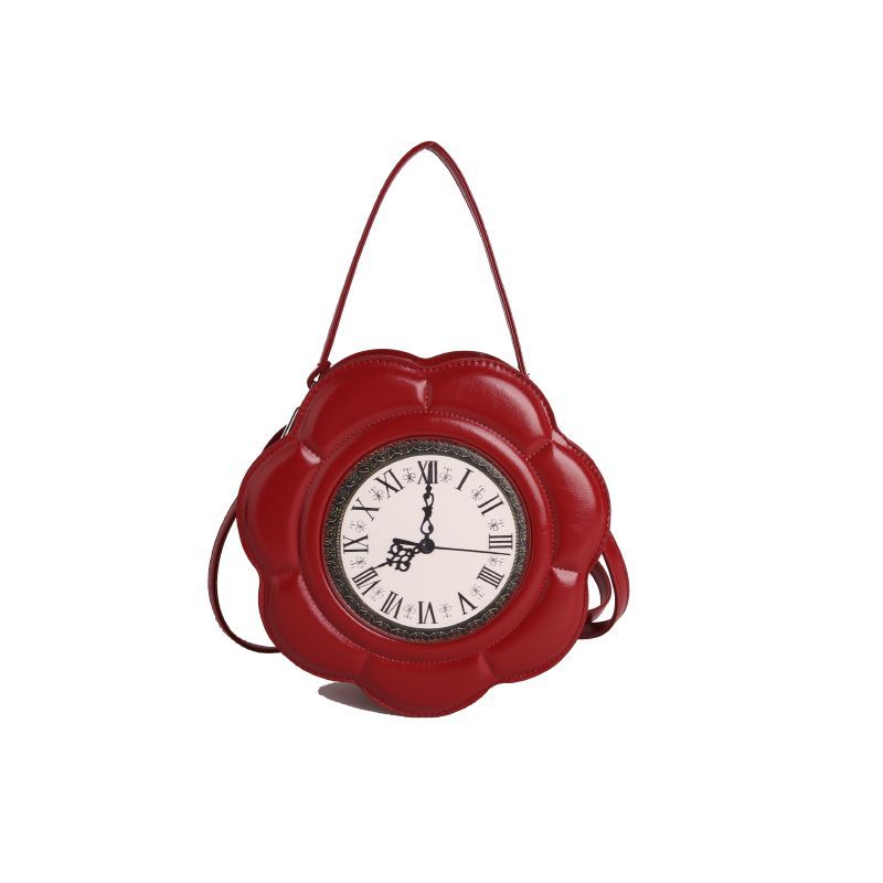 Floral Clock Crossbody Shoulder Bag – Lightweight Large Capacity Women's Handbag | LilyVow