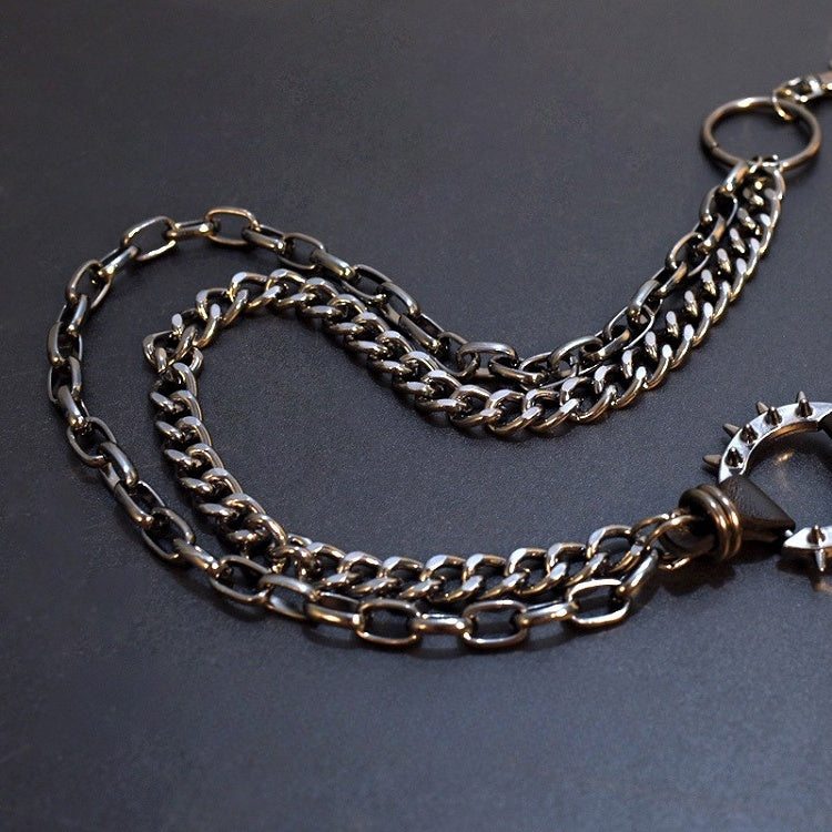 + チェーンベルトのディテール ブラックウエストスター