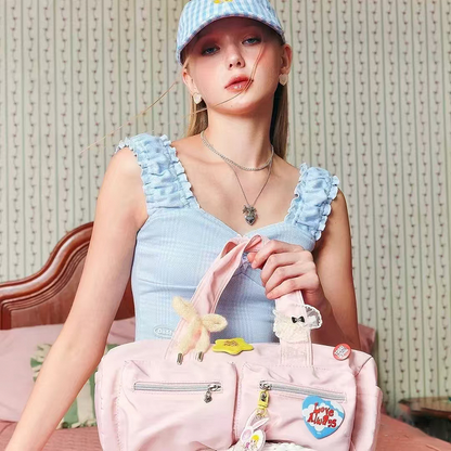 Halskette mit Schleifenanhänger in Silber