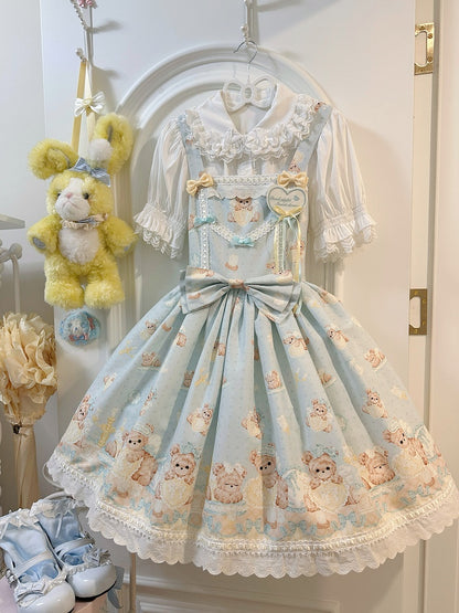 Mintgrünes Teddy Sweet Lolita Kleid