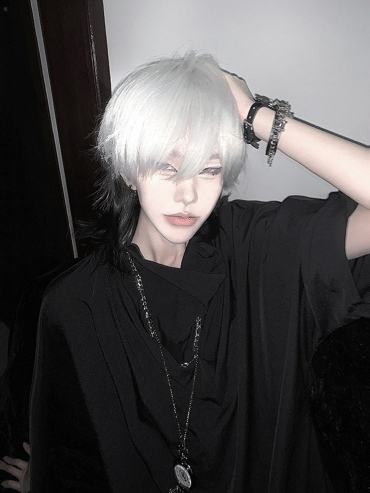 パンクなブラックパピーブレスレット（ボーンチャーム付き）