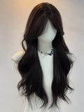 Bangs 65CM Black Wig Wavy Curtain Tea with Long