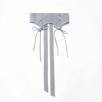 Korsettdetails Gürtel Dusty Stud Star Blau/Schwarz