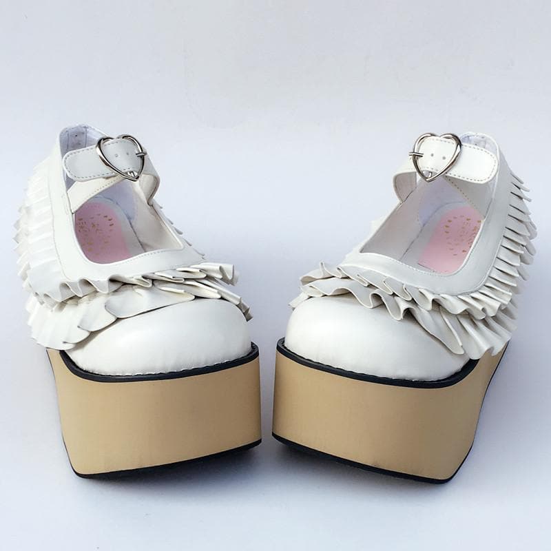 Edges Custom SP168050 Horse Wooden Falbala Shoes Made