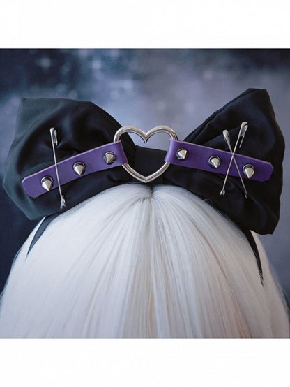 Handmade Black KC with Spikes and Bow - Strange Sugar