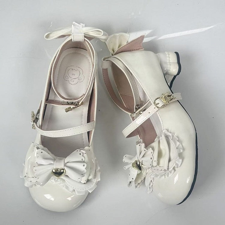 White with Heels Sweet Heel Mid Lolita Bear