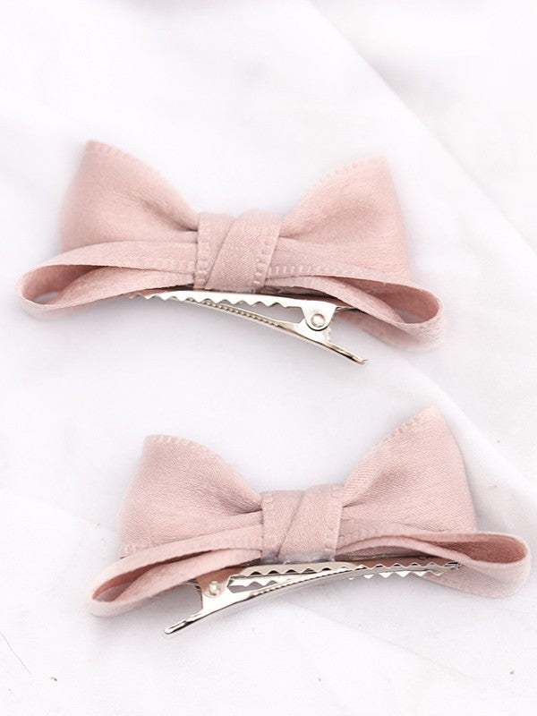 11 Satin Lolita Options Color Bowknot Hairclip