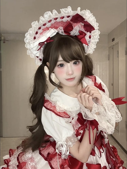 ピータートリムスリーブパンレースカラーホワイトブラウスショート