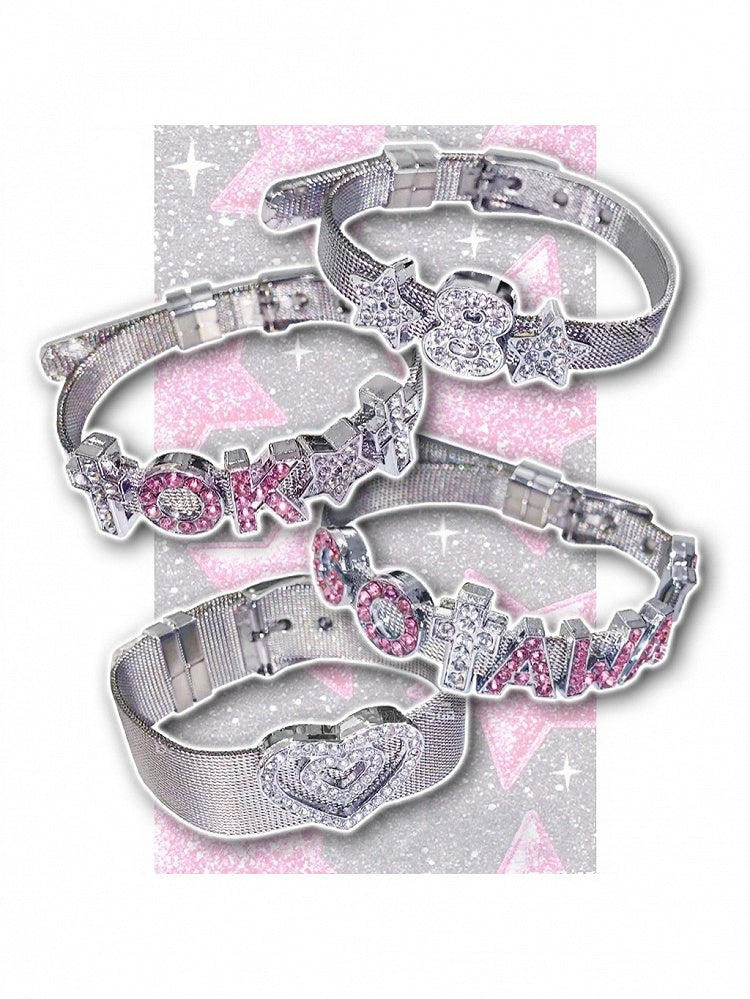 Silver Rhinestone Bracelet - Kiwi Store
