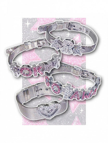 Silver Rhinestone Bracelet - Kiwi Store