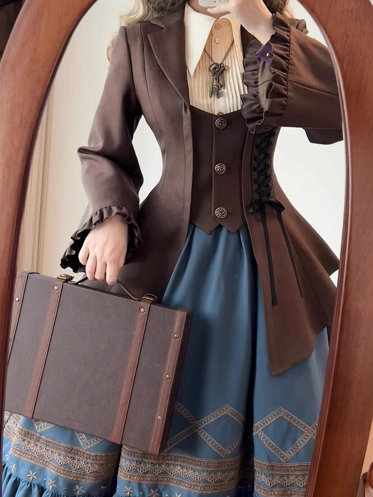 Pemberley Estate Lace-Up Vintage Lolita Jacket