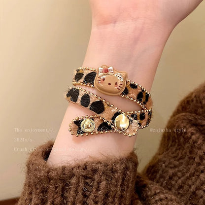 Brown Leopard Pattern Kitty Necklace/Ring/Bracelet/Choker