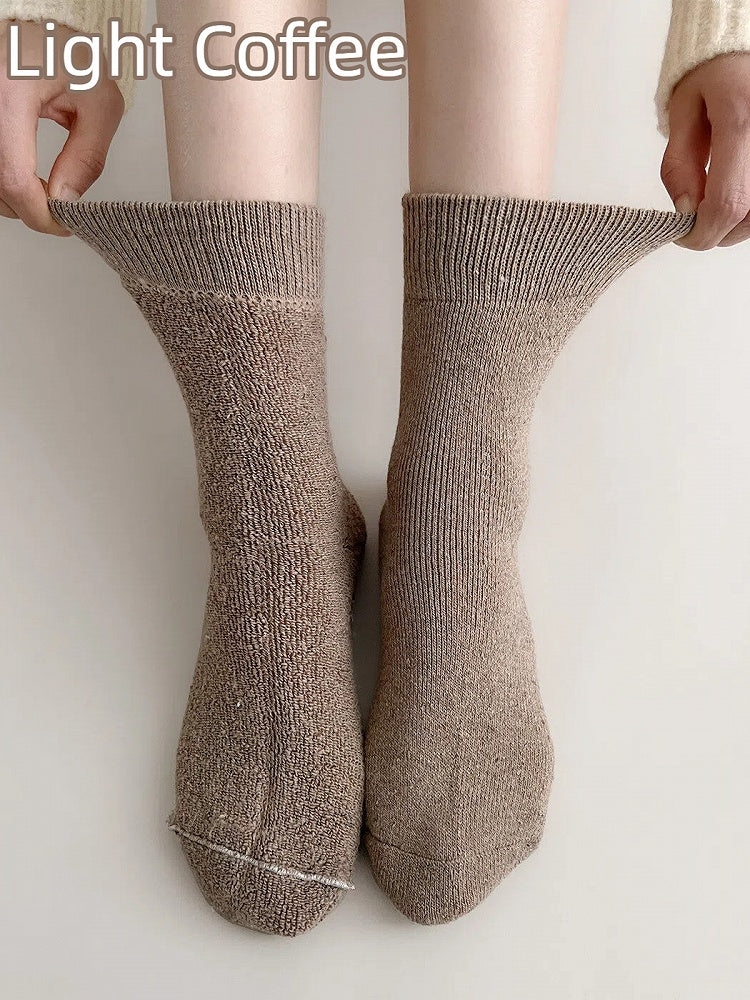 Socks Ribbed Warm Crew (5 Colors)