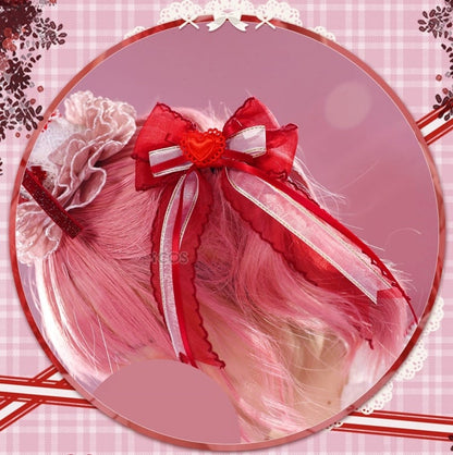 Shugo Chara Hinamori Amu Rot kariertes Kleid Lolita-Stil Cosplay Kostüm