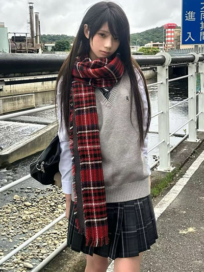 Letter Options 8 Preppy Uniform Vest JK Color Embroidery Style