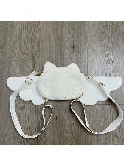 Double Shoulder Wing Bag with Bow Embellishment - Magic Diary