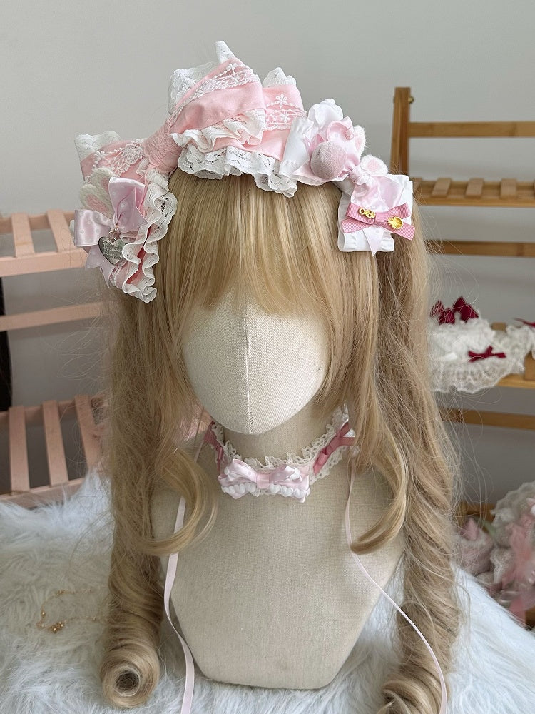 Lolita Pink KC Trim Bow Lace Sweet