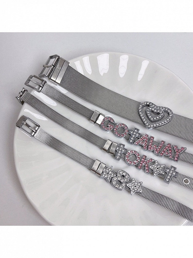 Silver Rhinestone Bracelet - Kiwi Store