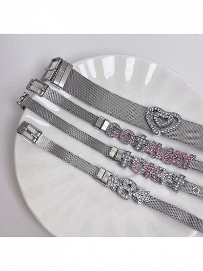 Silver Rhinestone Bracelet - Kiwi Store